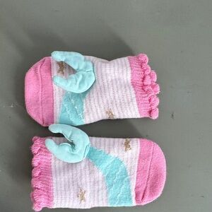 Mud Pie Pink and Blue Mermaid Baby Socks